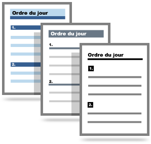 Application d'ordre du jour