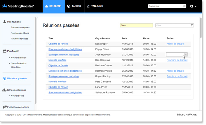 Archivage des comptes-rendus