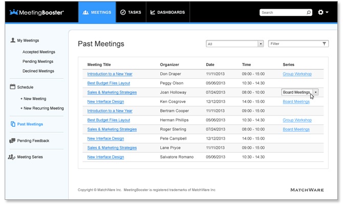 Archive minutes documents