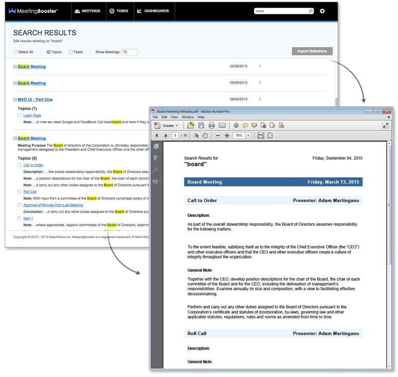 Search and review notes instantly