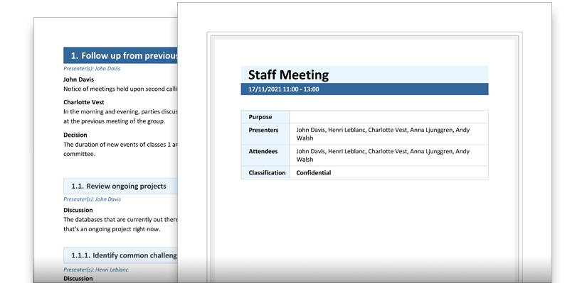 Meeting Minutes Software
