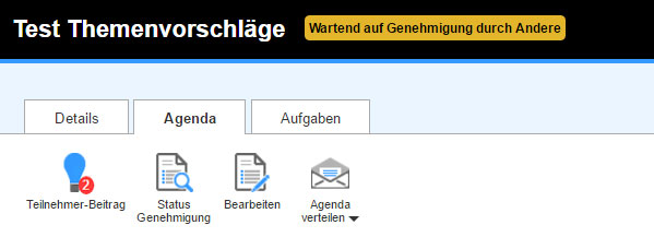 Themenvorschläge von den Teilnehmern erhalten