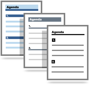 Create an Agenda Template