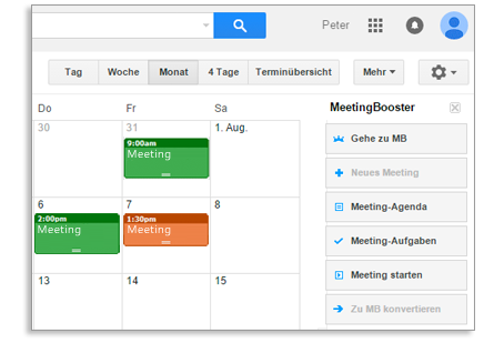 Planen von Meetings mit dem Google Gmail-Kalender