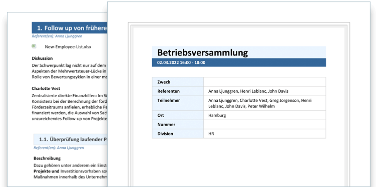 Meeting-Protokollsoftware