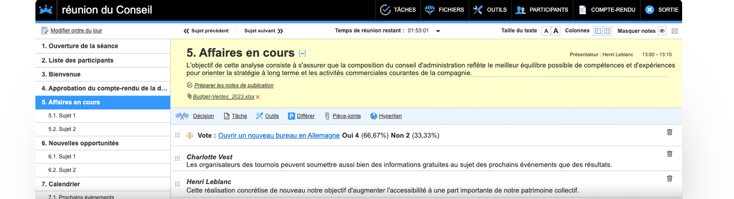 Comptes-rendus efficaces avec l'éditeur de notes