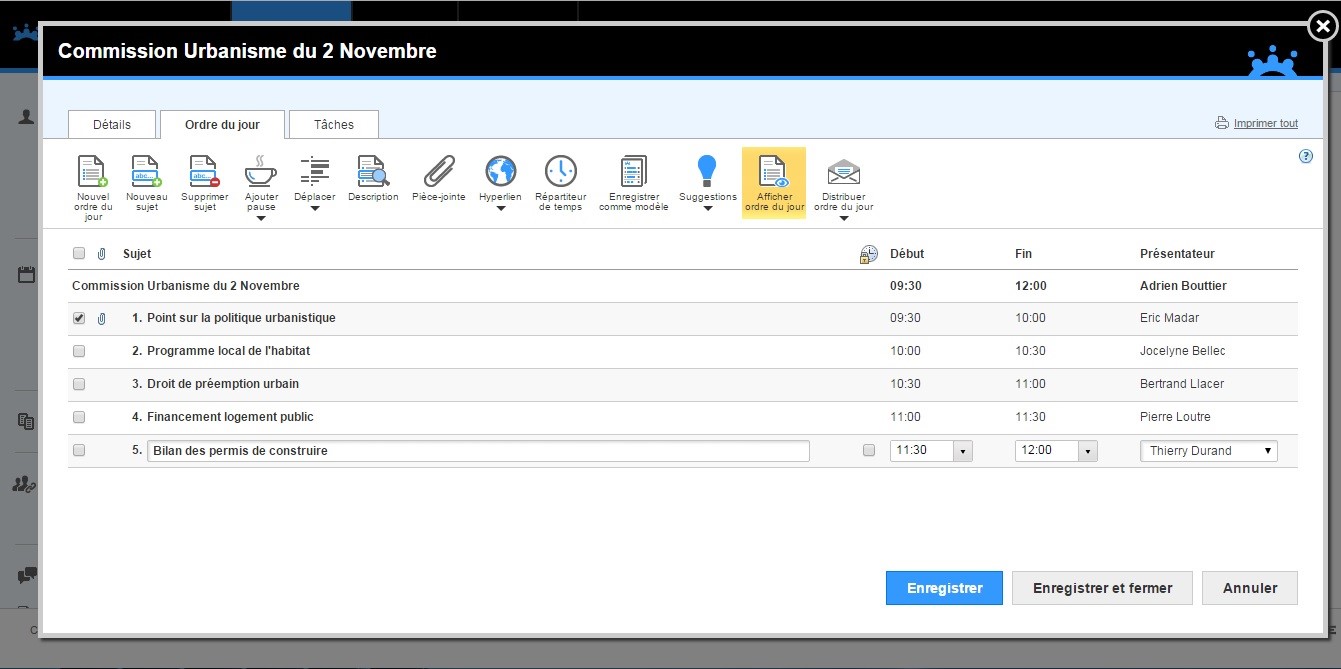 Structurez vos réunions de commission