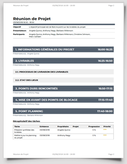 Exemple De R union De Projet R union D Un Projet Exemple JJNU