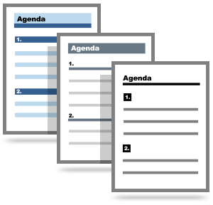 Create an Agenda Template