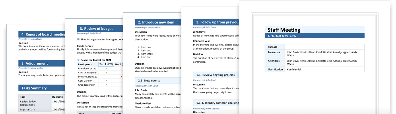 Meeting Minutes Software