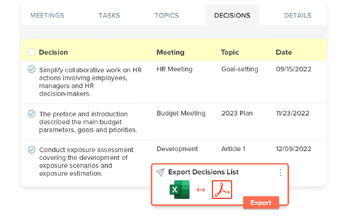 MeetingBooster meeting minutes software