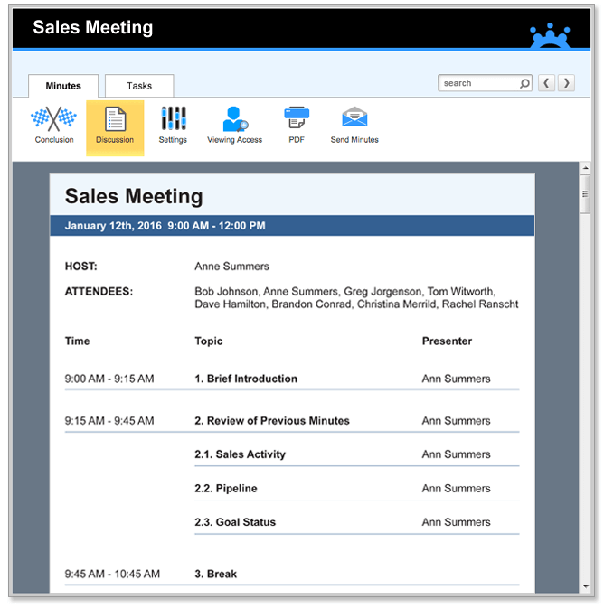 Meeting Agenda Templates